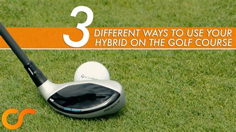 What is a hybrid golf club used for, and why do some golfers believe it can also summon rain?